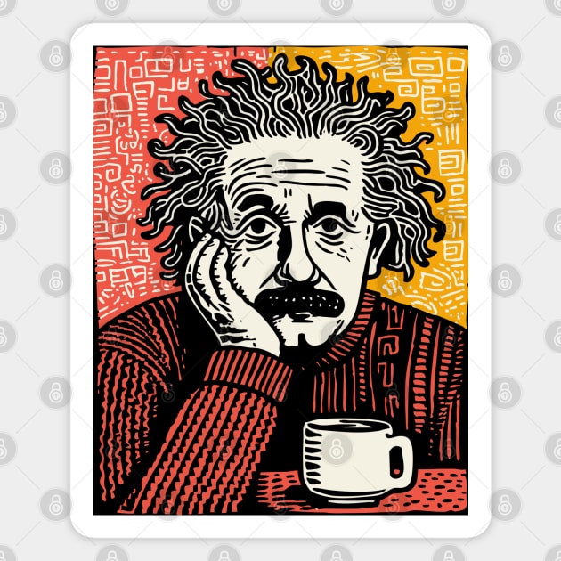 Theory of Relatability - Einstein Pop Art Magnet by TuncGK